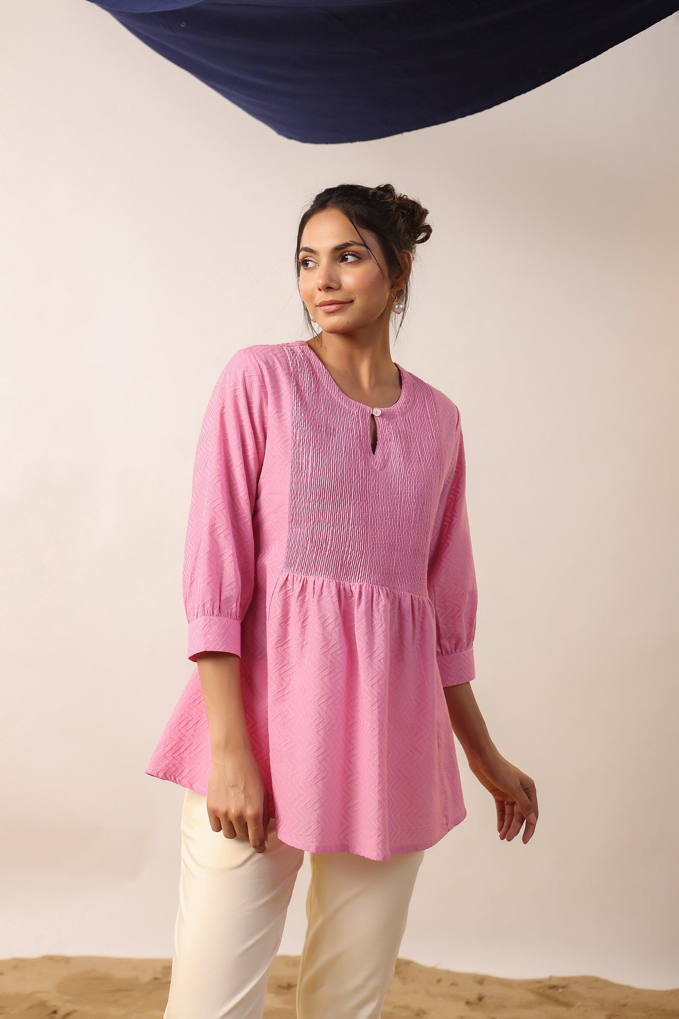 Carnation Cotton Dobby Top