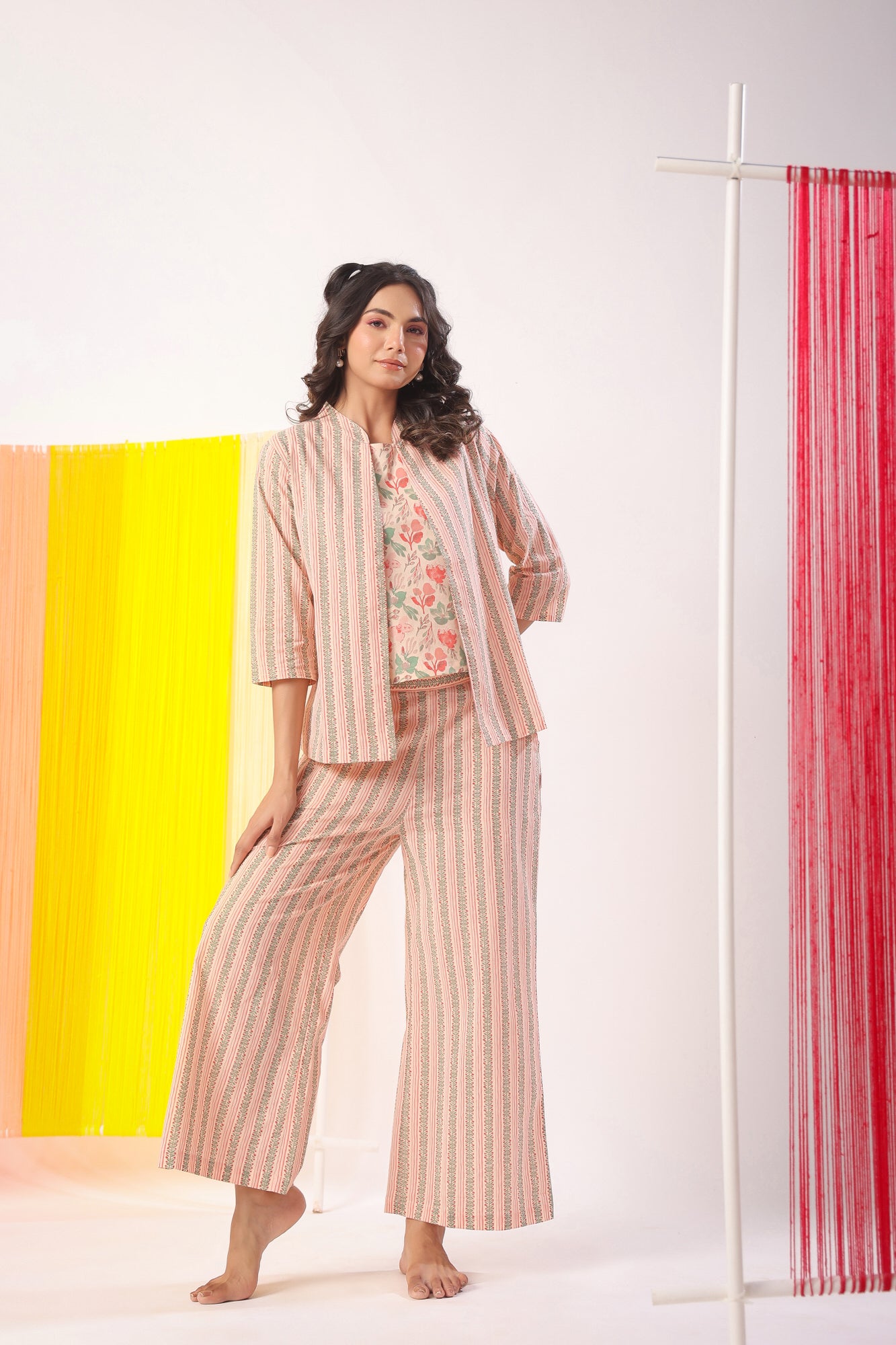 Tulip Treasure Cotton Three Piece Set