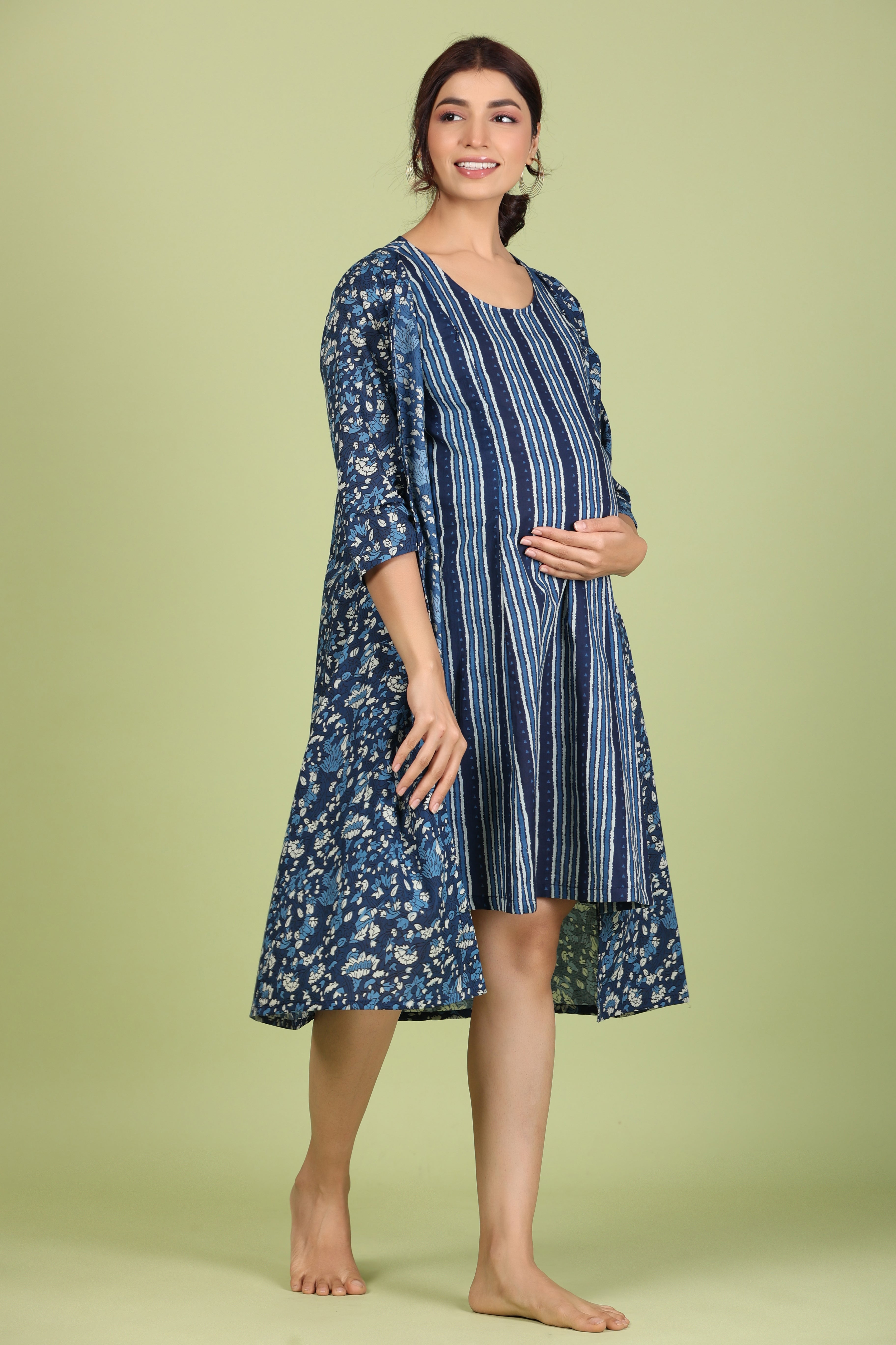 Pure Cotton Comfortable Maternity Wear for Women Suitable for Feeding