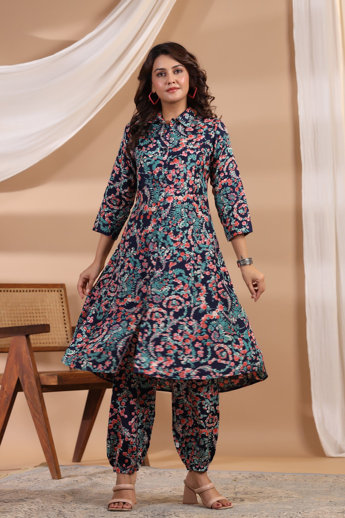 Nouveau On Russian Silk Co-ord Set