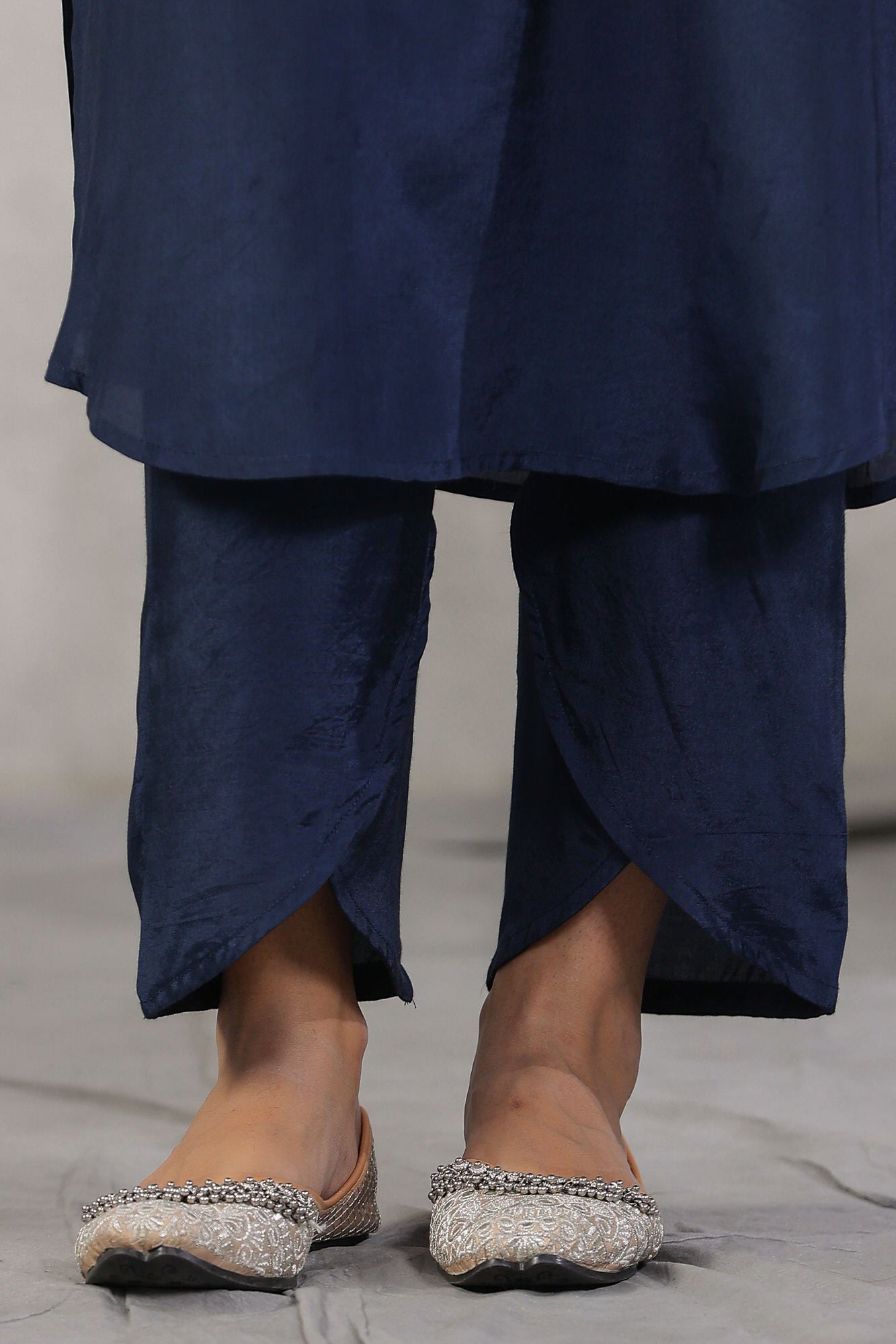 Indigo Maritime Russian Silk Three Piece Co-ord Set