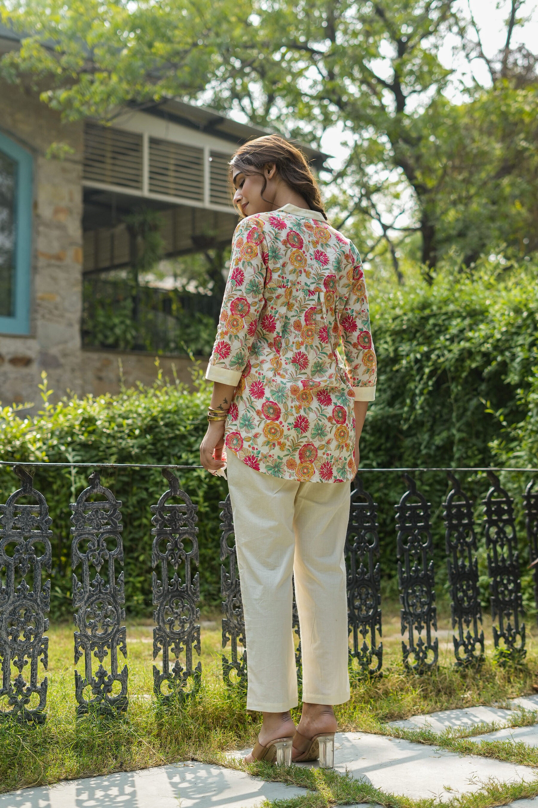 Dove Rosette Cotton Co-ord Set