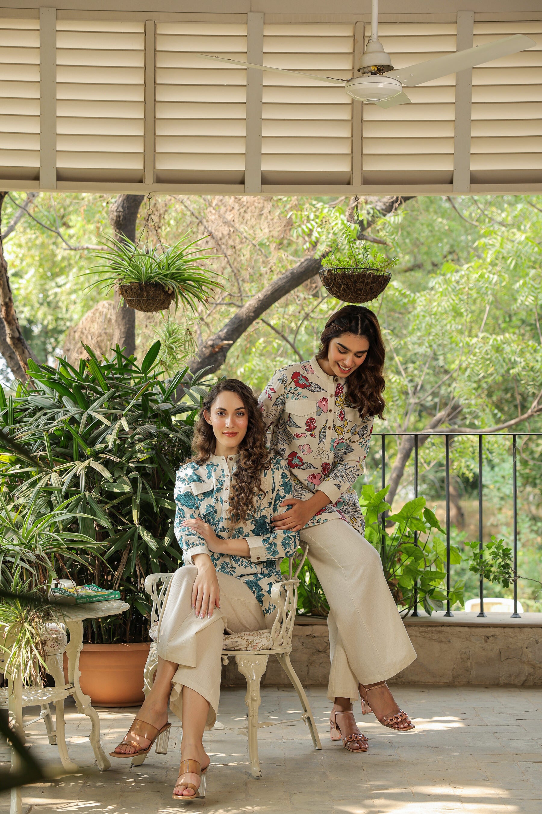 Opulent Ecru Cotton Cotton Flex Co-ord Set