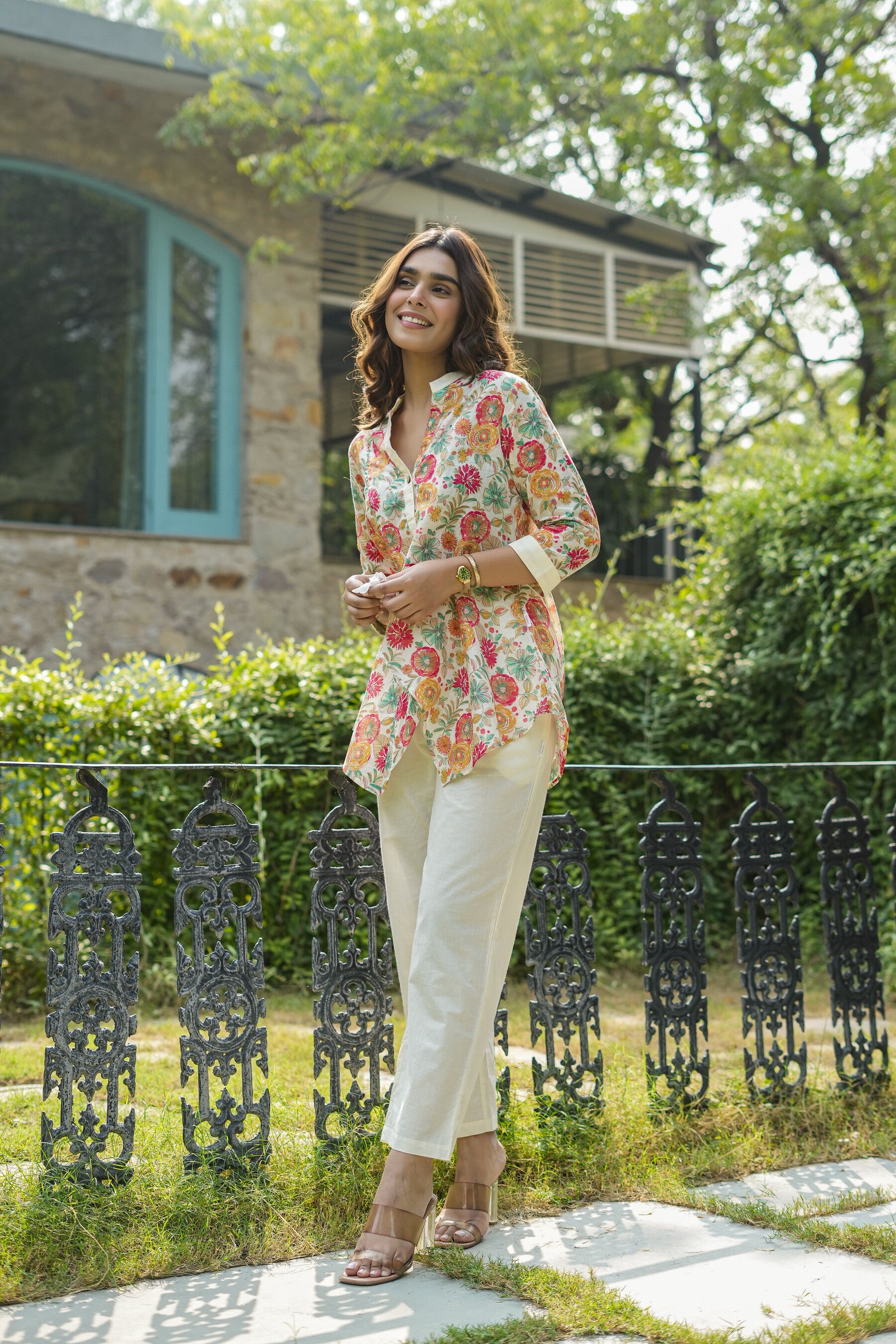 Dove Rosette Cotton Co-ord Set