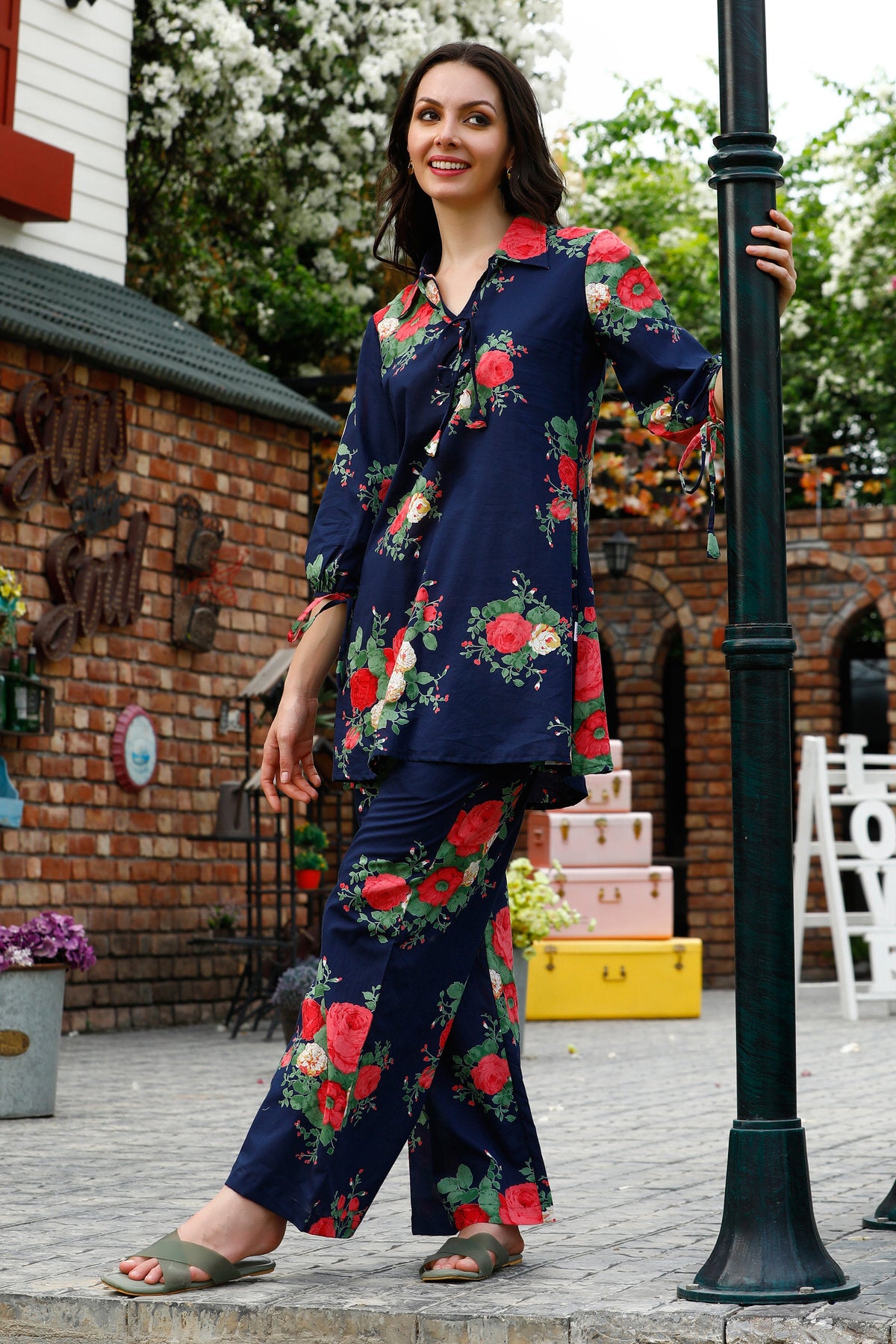 Kaleidoscope of Blooms Cotton Co-ord Set