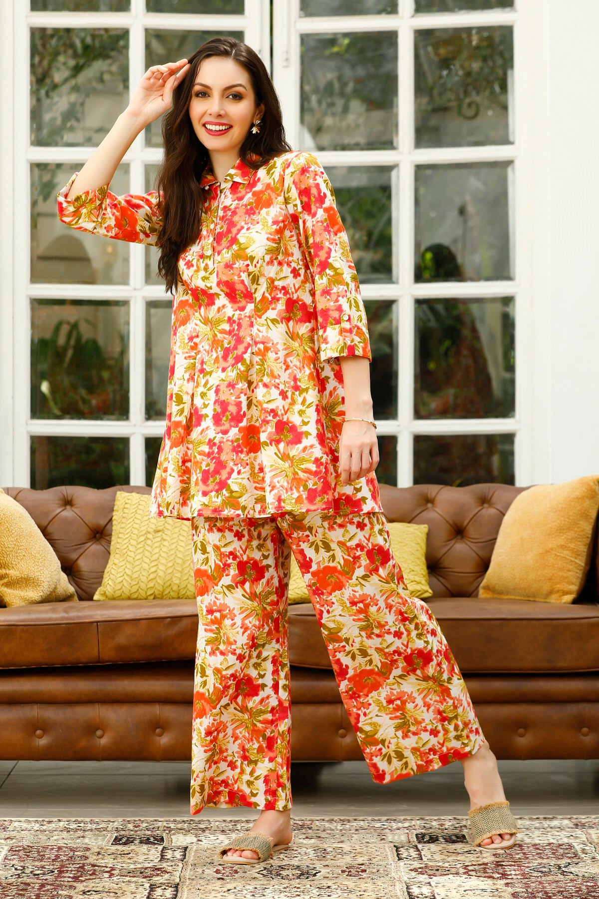 Joyful Kaleidoscope Cotton Co-ord Set