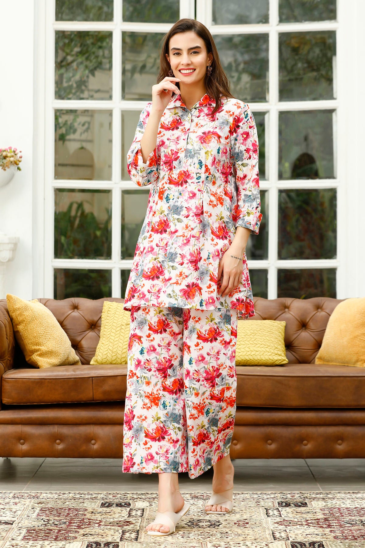 Vibrant Felicity Cotton Co-ord Set