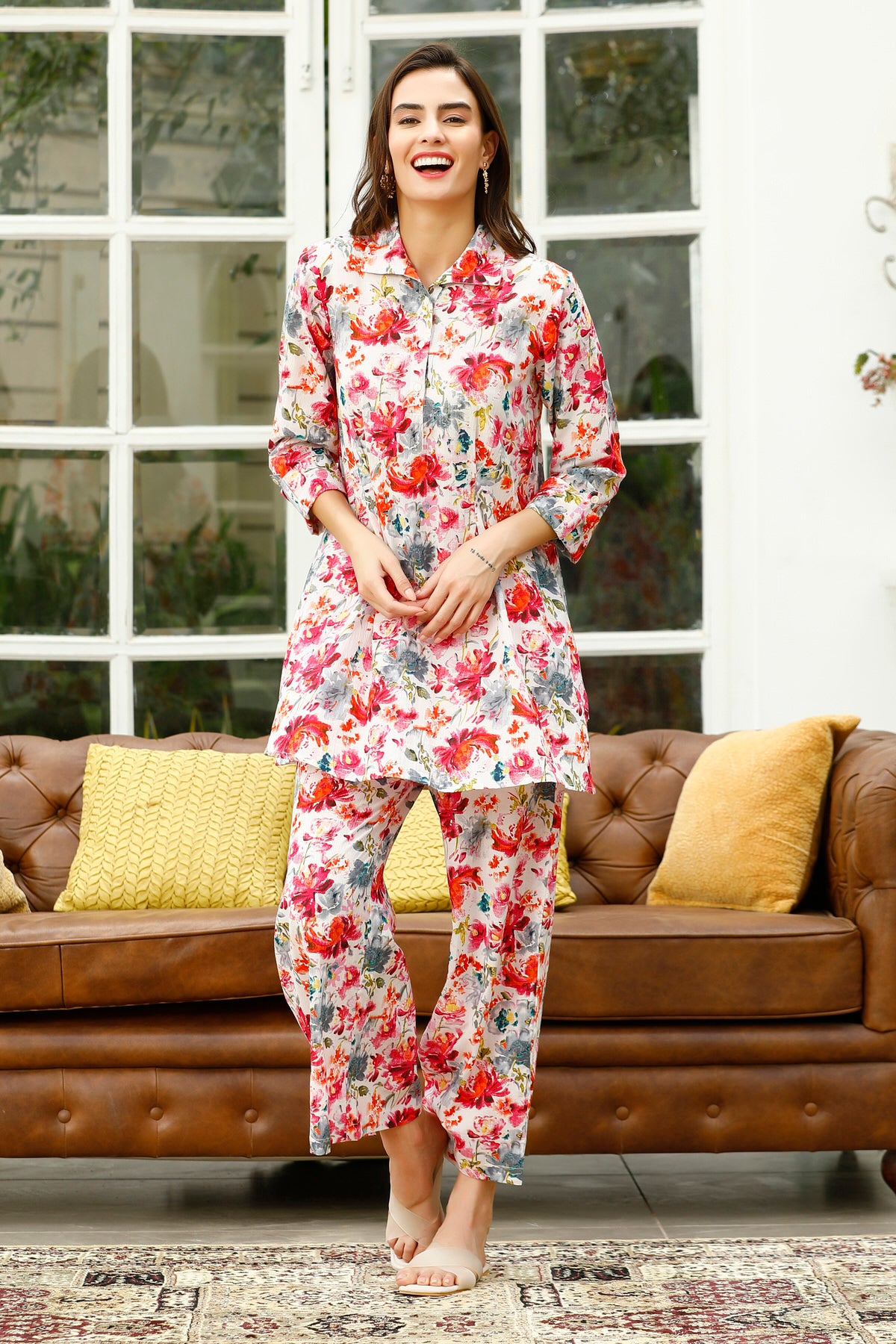 Vibrant Felicity Cotton Co-ord Set