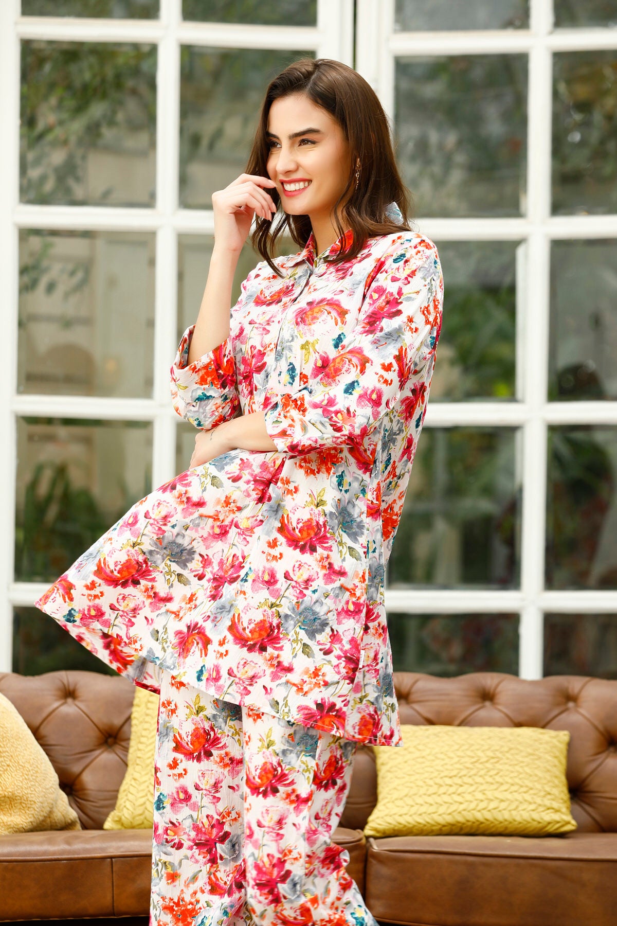 Vibrant Felicity Cotton Co-ord Set