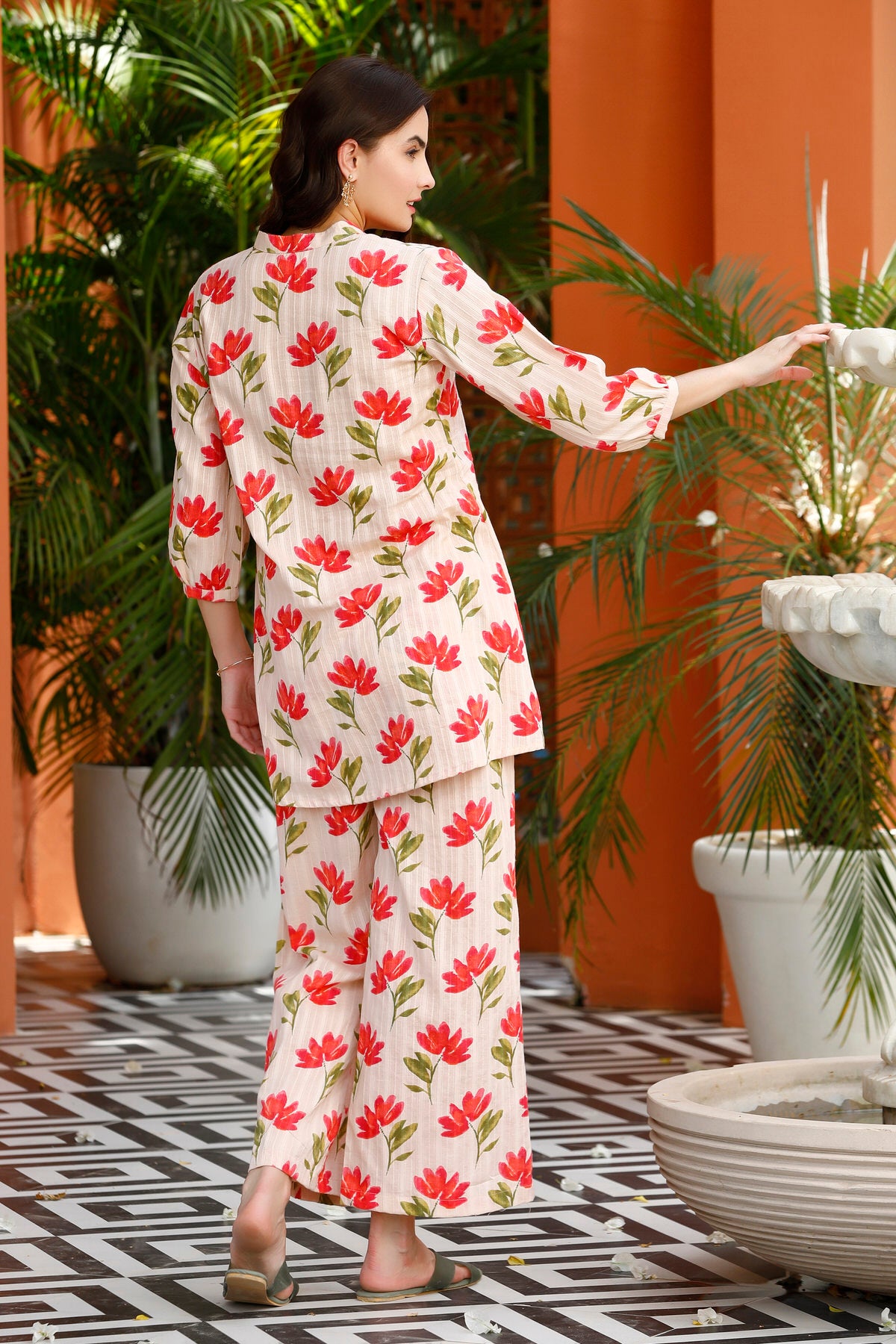 Ethereal Blooms Cotton Co-ord Set