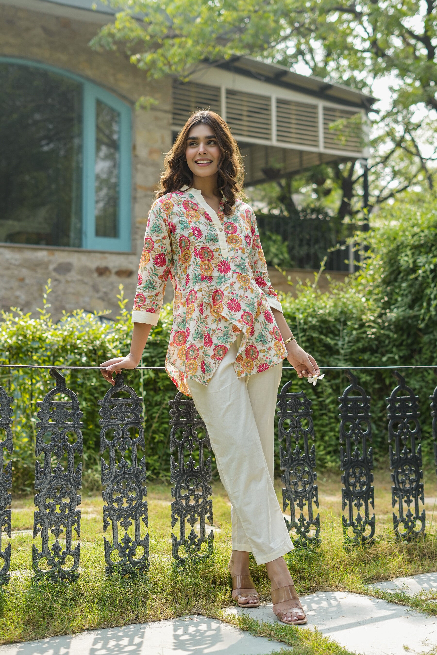 Dove Rosette Cotton Co-ord Set