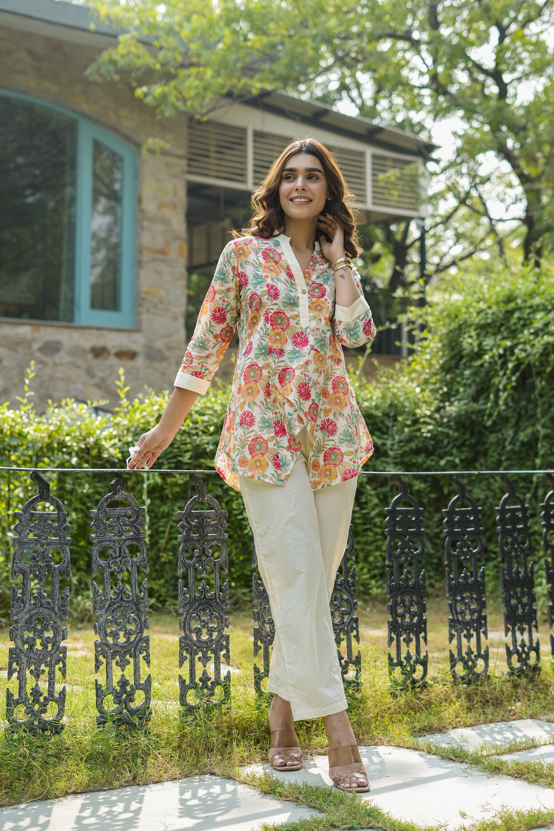 Dove Rosette Cotton Co-ord Set