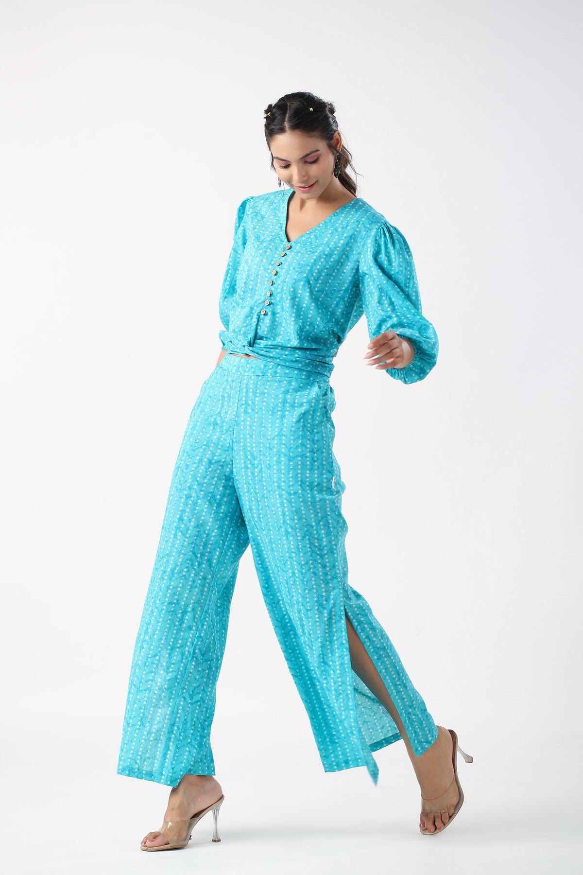 Palm Paradise Cotton Co-ord set