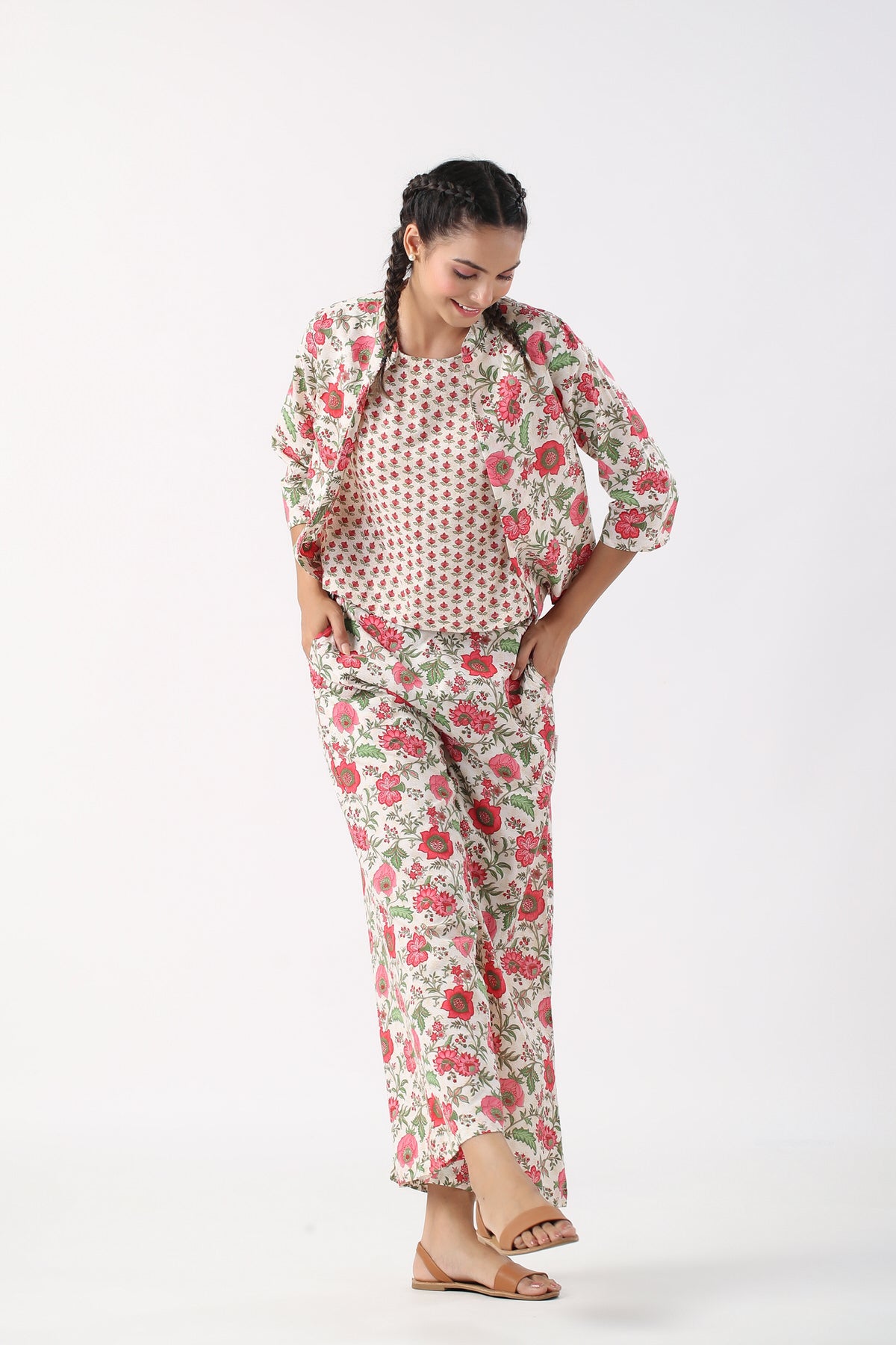 Garden Party Cotton Three Piece Set