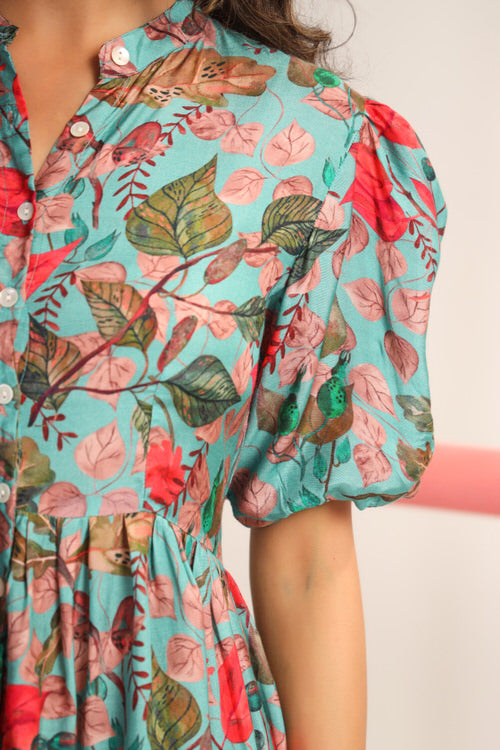 Blueberry Lush Muslin Silk Co-ord Set