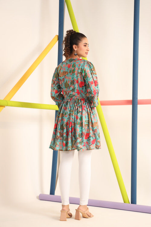 Blueberry Lush Muslin Silk Top