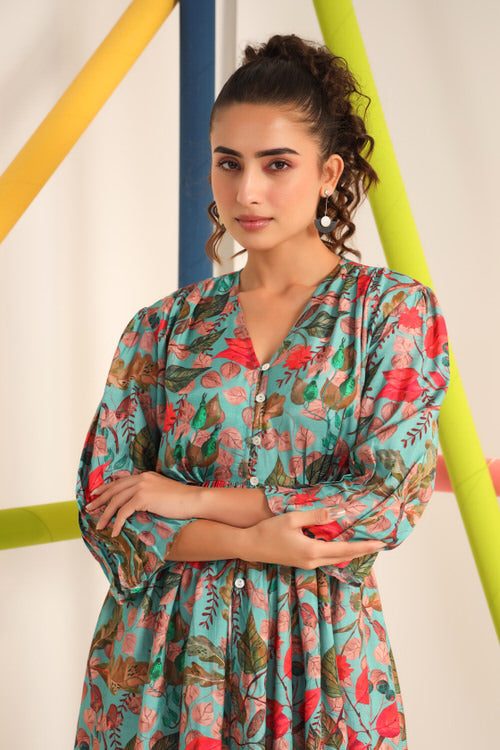 Blueberry Lush Muslin Silk Top