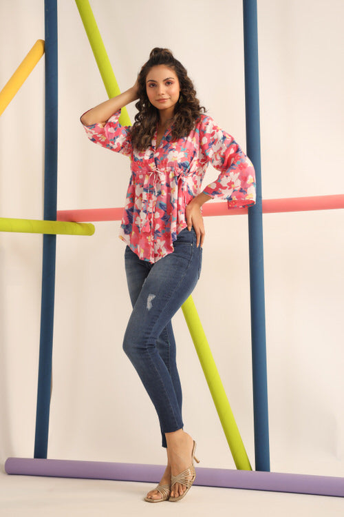 Pink Dynasty Russian Silk Top