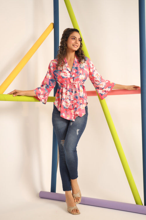 Pink Dynasty Russian Silk Top