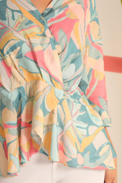 Ocean Blues Russian Silk Top