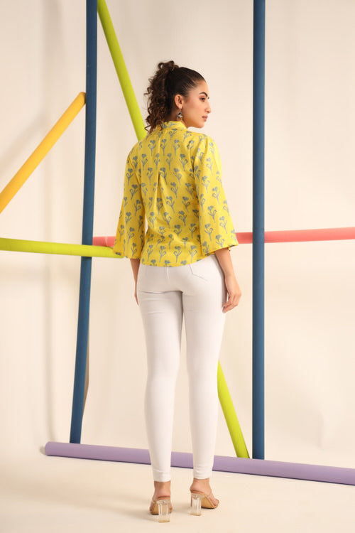 Daffodil Yellow Russian Silk Top