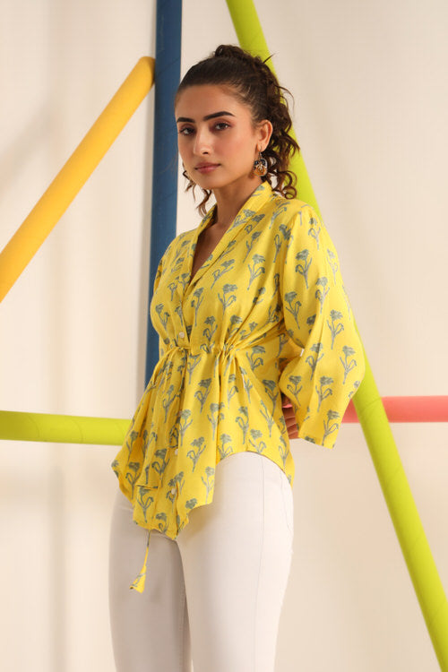 Daffodil Yellow Russian Silk Top