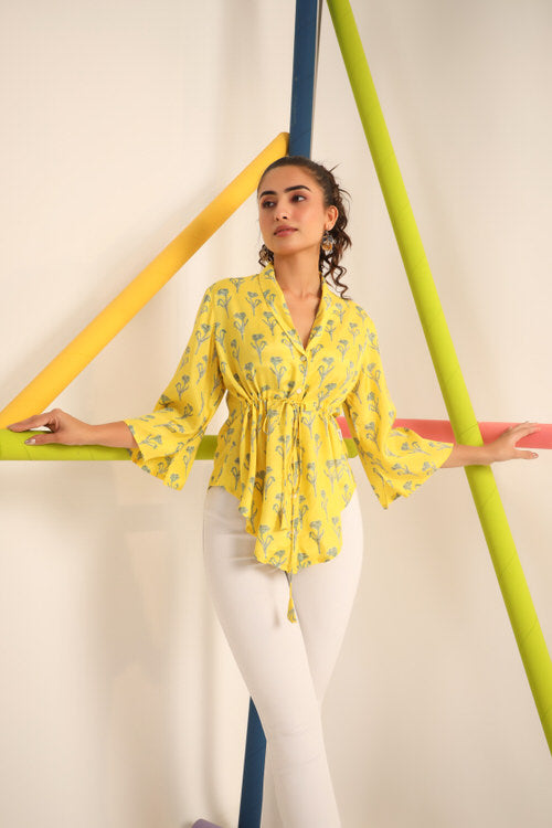 Daffodil Yellow Russian Silk Top