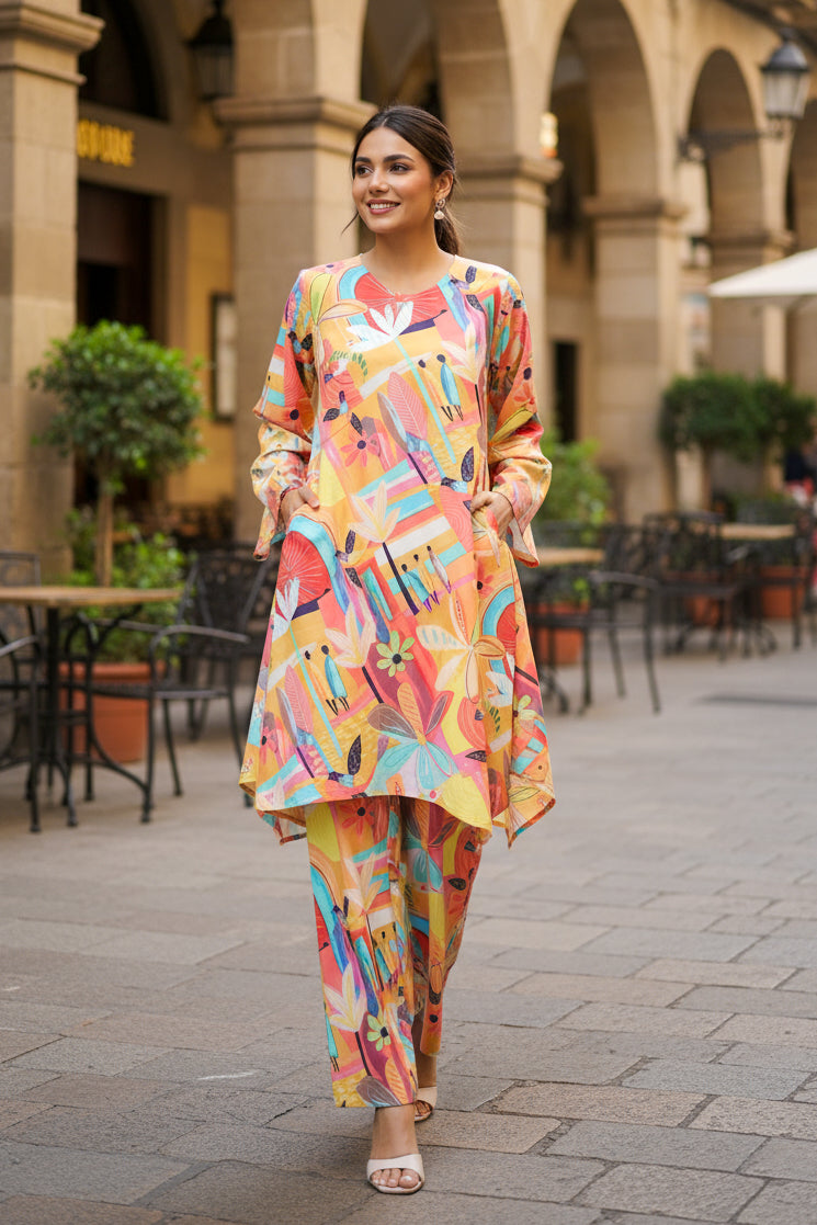 Tropical Fiesta Cotton Co-ord Set