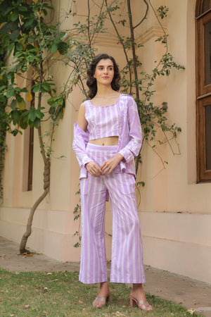 Lilac Labyrinth Cotton Co-ord Set