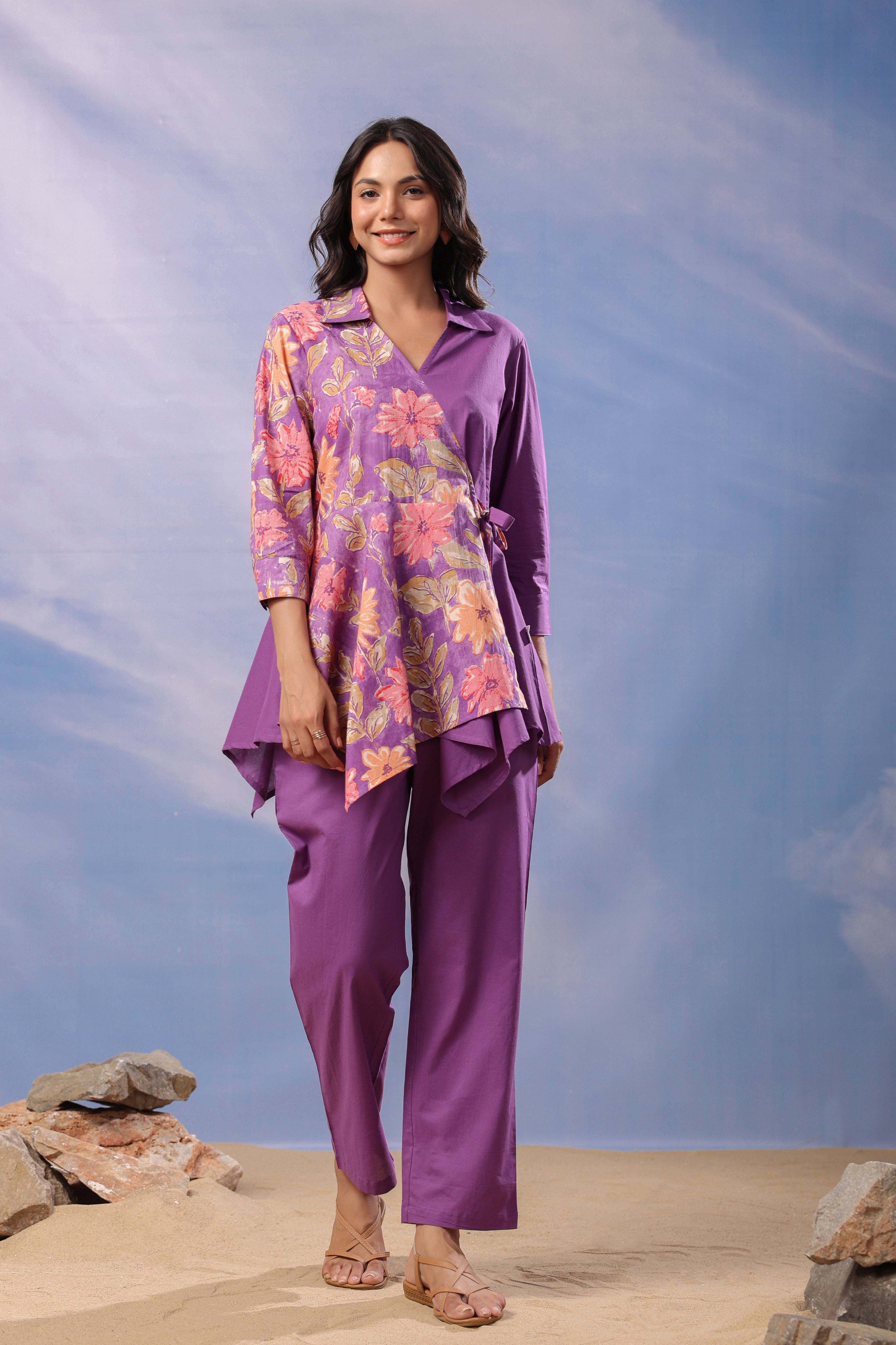 Vibrant Orchid Cotton Co Ord Set