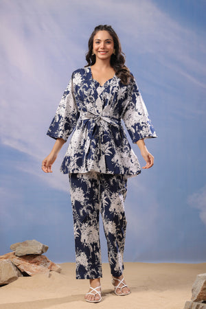 Tropical Twilight Cotton Co-ord Set