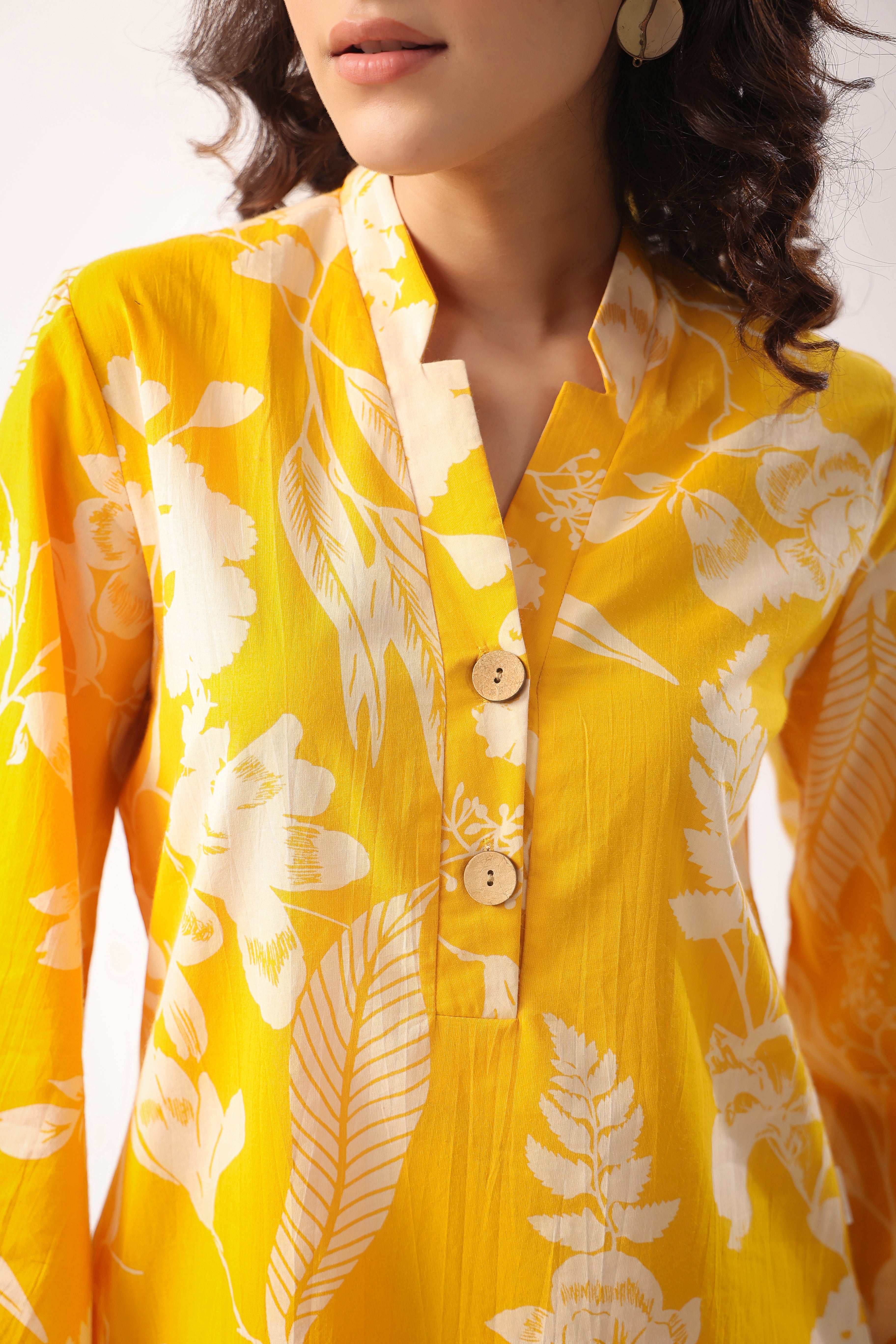 Honeybee Harmony Cotton Palazzo Loungewear Set