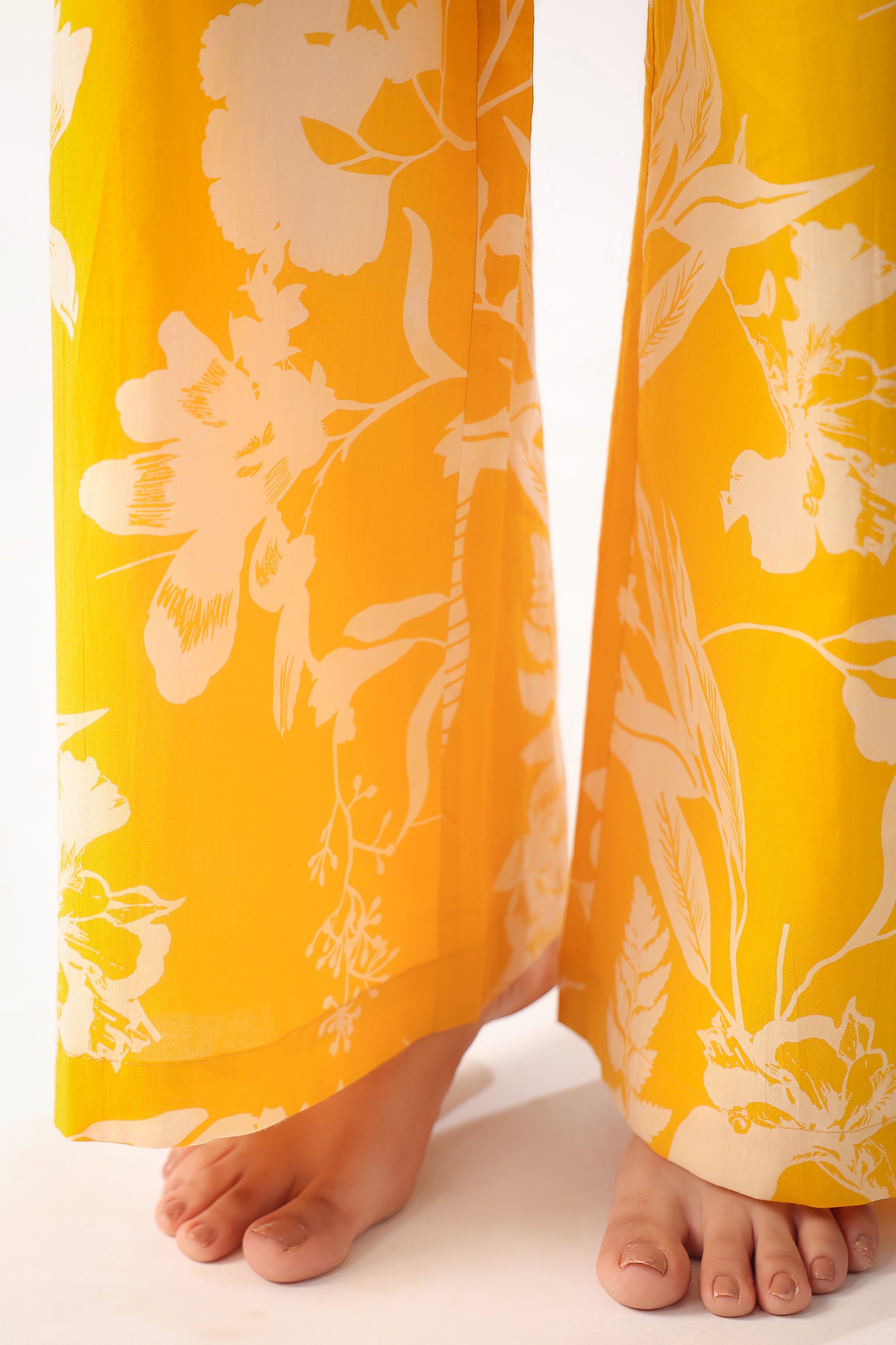 Honeybee Harmony Cotton Palazzo Loungewear Set