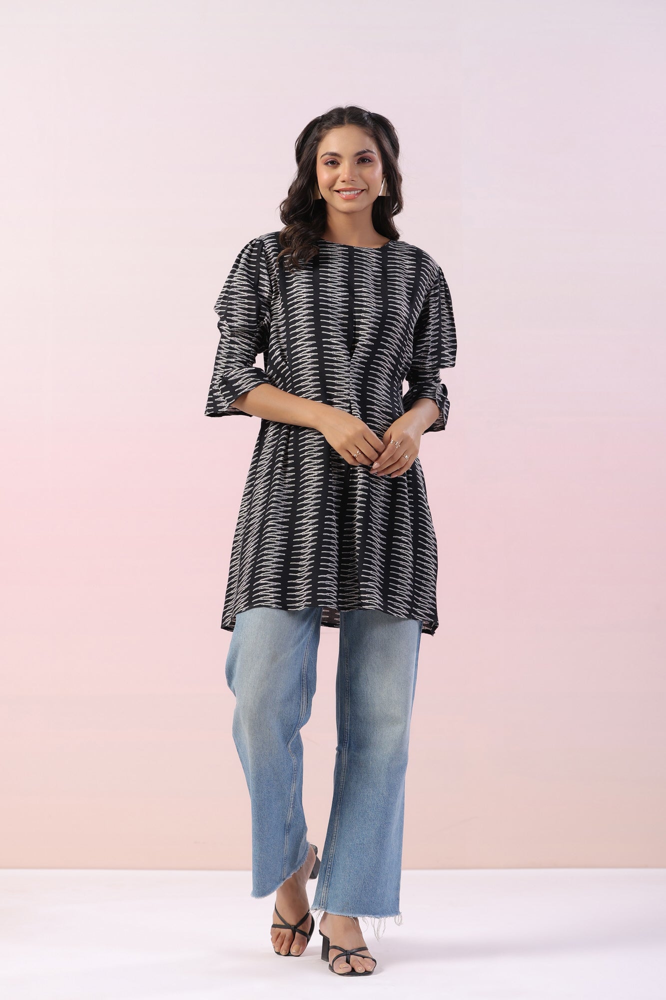 Ripple Drizzle Cotton Top