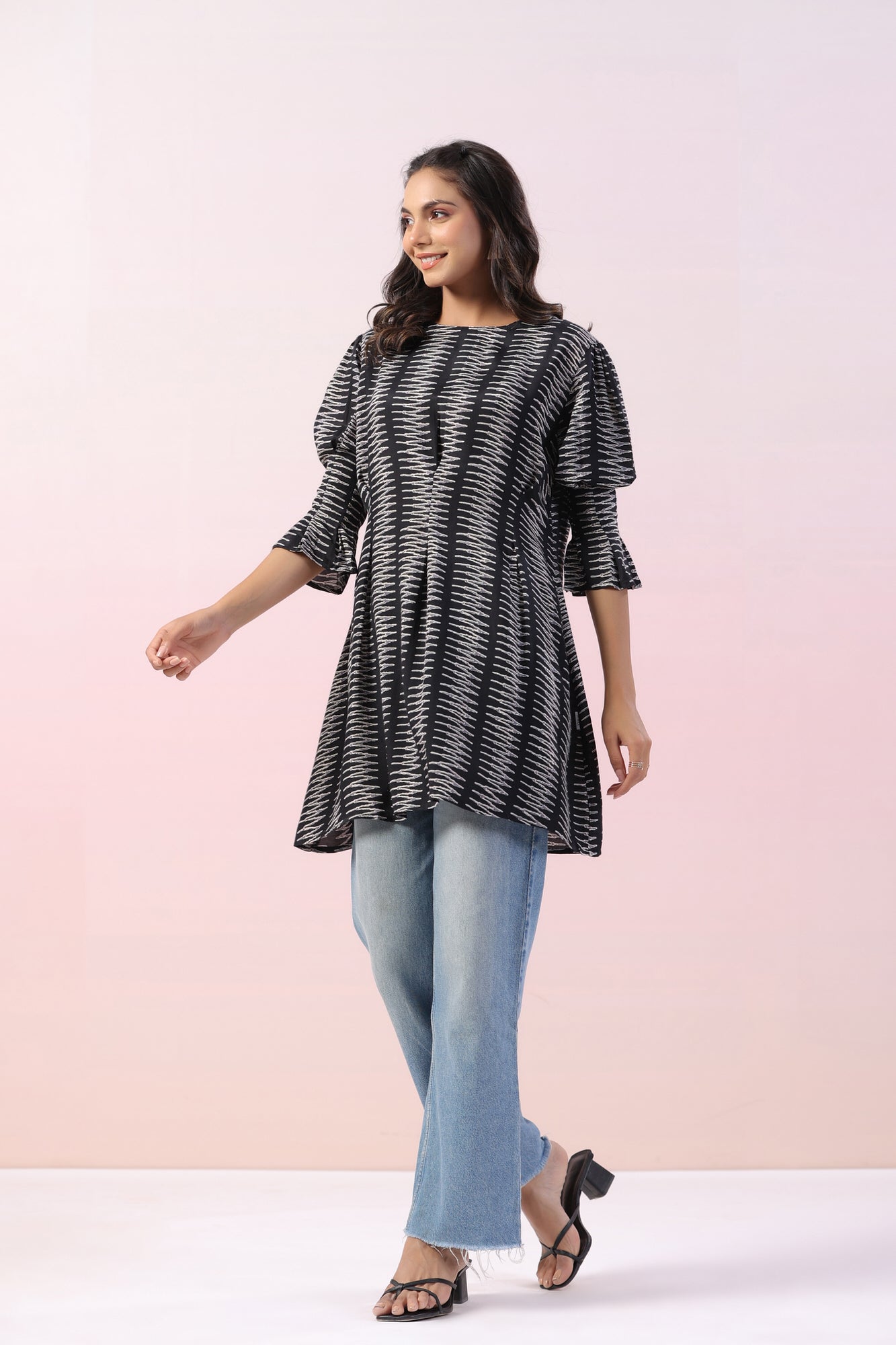 Ripple Drizzle Cotton Top