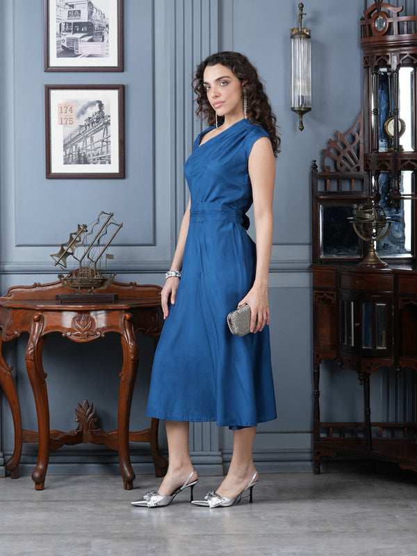 Sapphire Martini Russian Silk Dress