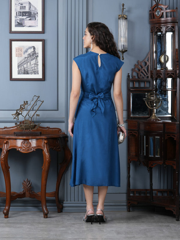 Sapphire Martini Russian Silk Dress