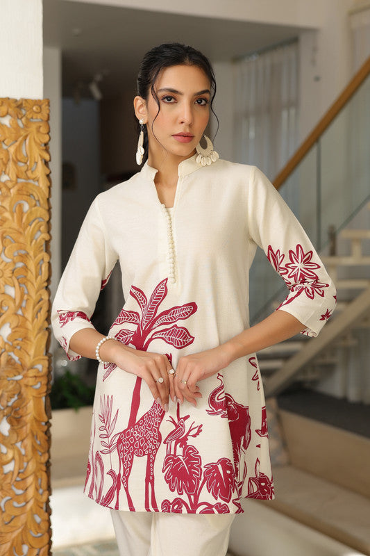 Cherry Frost Cotton Flex Co-ord Set