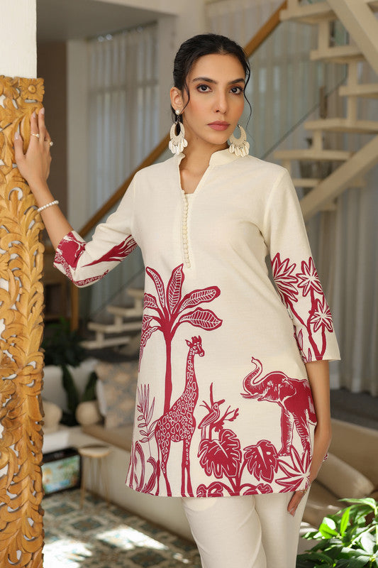 Cherry Frost Cotton Flex Co-ord Set