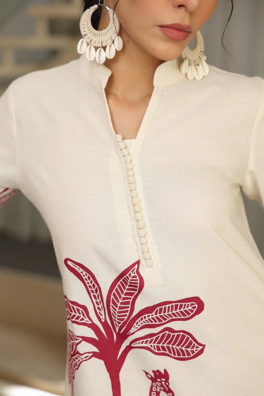 Cherry Frost Cotton Flex Co-ord Set
