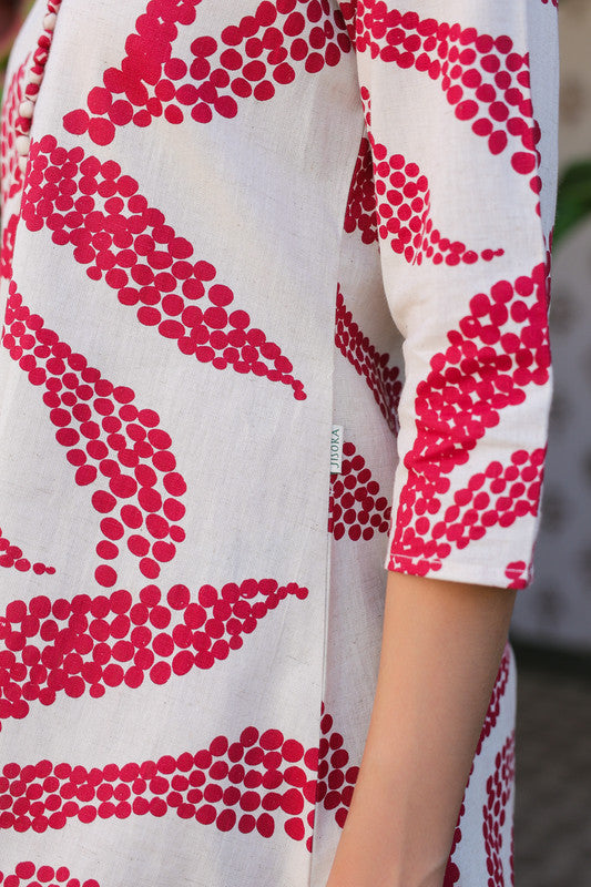 White Rouge Cotton Flex Co-ord Set