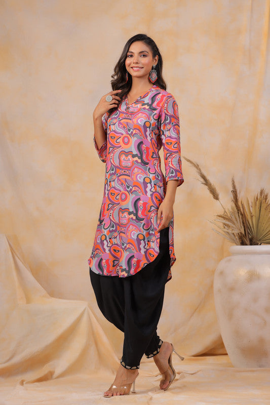 Noir Petals Co-ord Set