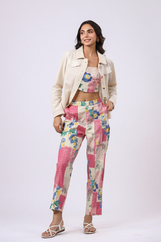 Pattern Pop Cotton Flex Three Piece Set