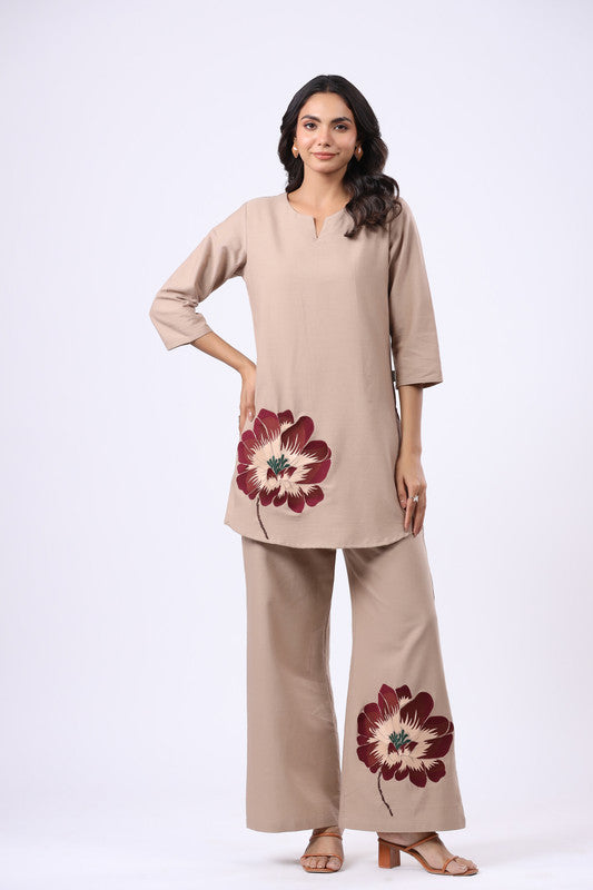 Woodland Blossom Embroidered Cotton Flex Co-ord Set