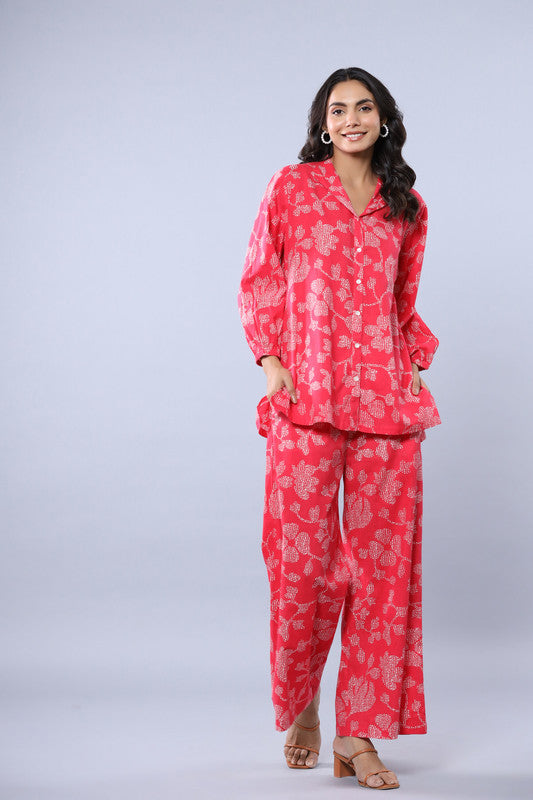 Pink Flora Canopy Cotton Co-ord Set