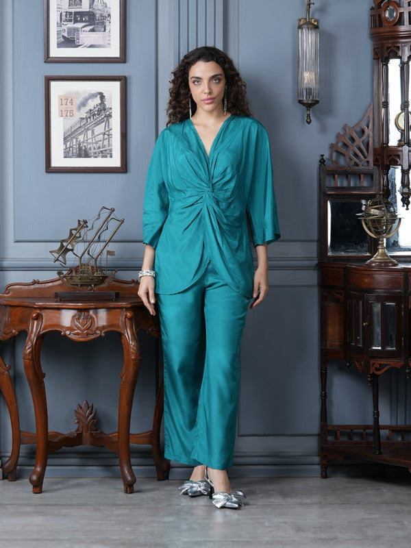 Jade Spritz Russian Silk Co-ord Set