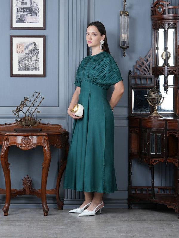 Absinthe Green Affair Russian Silk Dress