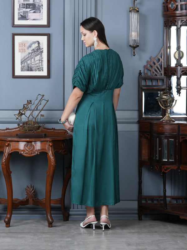 Absinthe Green Affair Russian Silk Dress