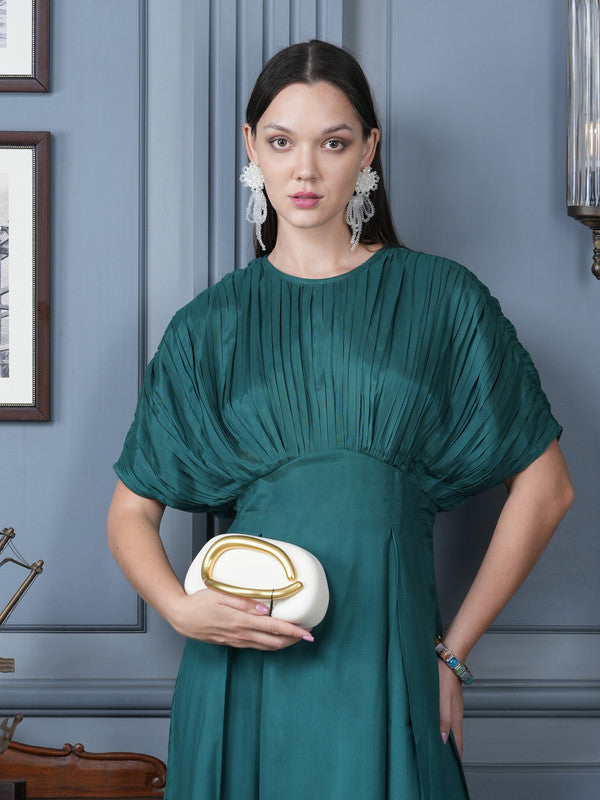 Absinthe Green Affair Russian Silk Dress