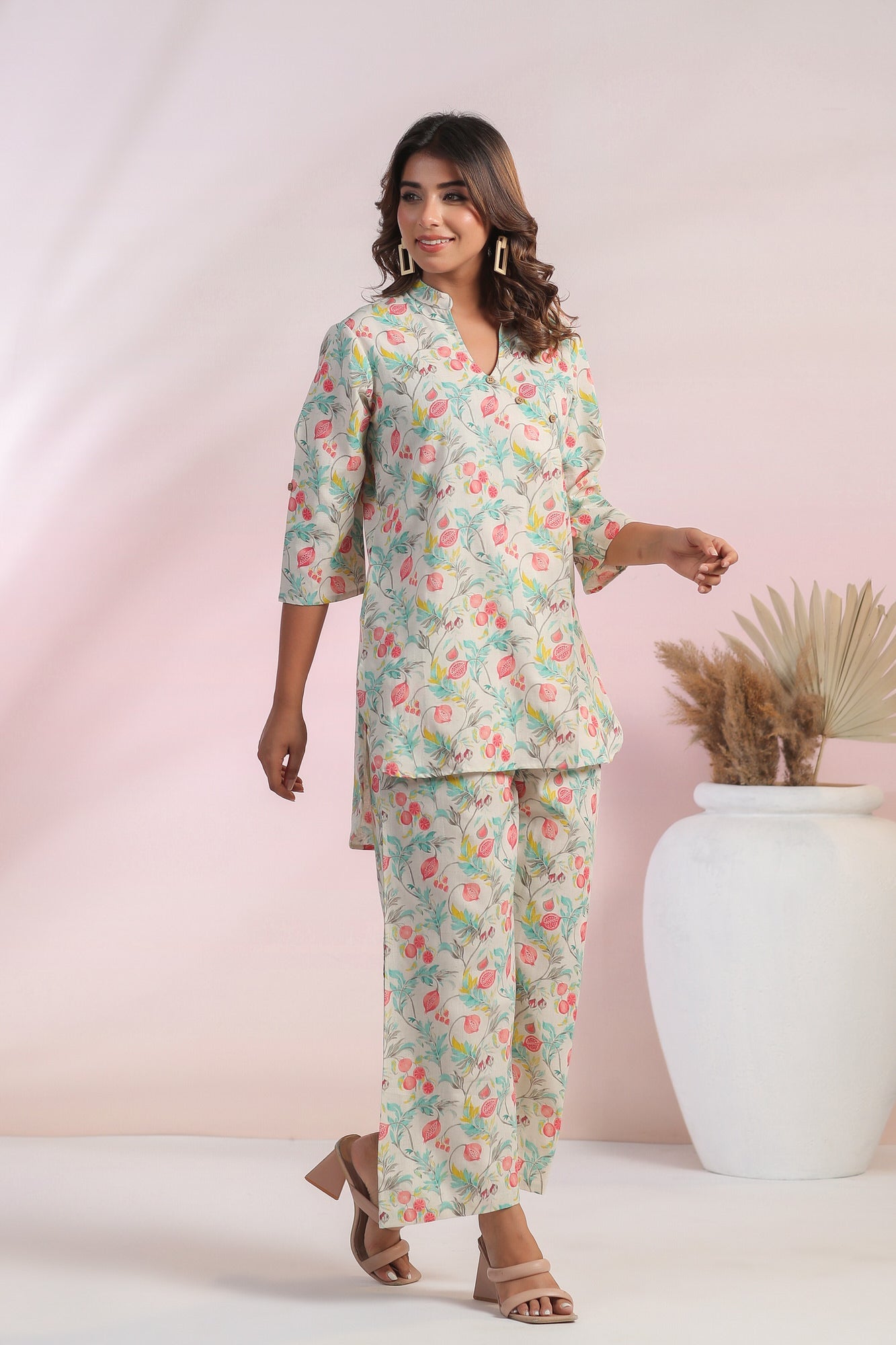 Fierce Florals Cotton Flex Co-ord Set